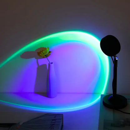 Rainbow Sunset Projector Night Light