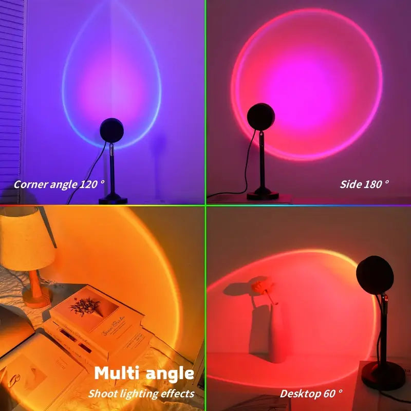 Rainbow Sunset Projector Night Light