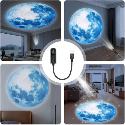 Ceiling Moon Earth Projection Light